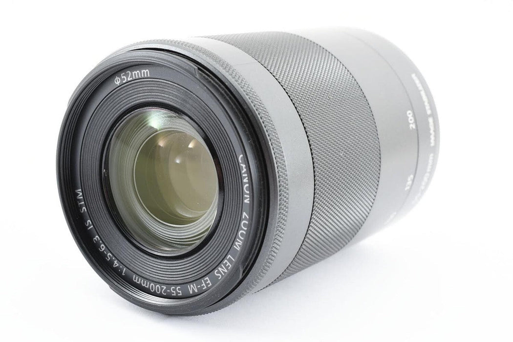 Canon EF - M 55 - 200mm f/4.5 - 6.3 IS STM Telephoto Zoom Lens (Silver) - The HDDs