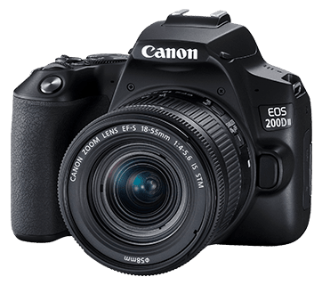 Canon EOS 200D Mark II DSLR Camera Kit with EF - S 18–55mm IS STM Lens (Black) – Compact & Powerful - The HDDs