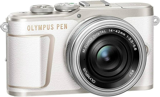 Olympus PEN E - PL10 Mirrorless Digital Camera Kit with 14 - 42mm Lens (White) - The HDDs