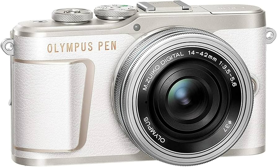Olympus PEN E - PL10 Mirrorless Digital Camera Kit with 14 - 42mm Lens (White) - The HDDs