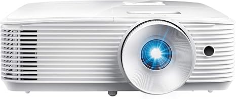 Optoma HD28HDR 1080p Projector – 4K Input, HDR, 120Hz, 8.4ms, 3600 Lumens for Gaming & Movies