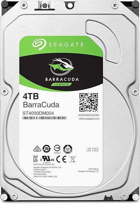 Seagate 4TB BarraCuda SATA 6Gb/s 256MB Cache 3.5 - Inch Internal Hard Drive (ST4000DM004) Single Pack,Mechanical Hard Disk - The HDDs