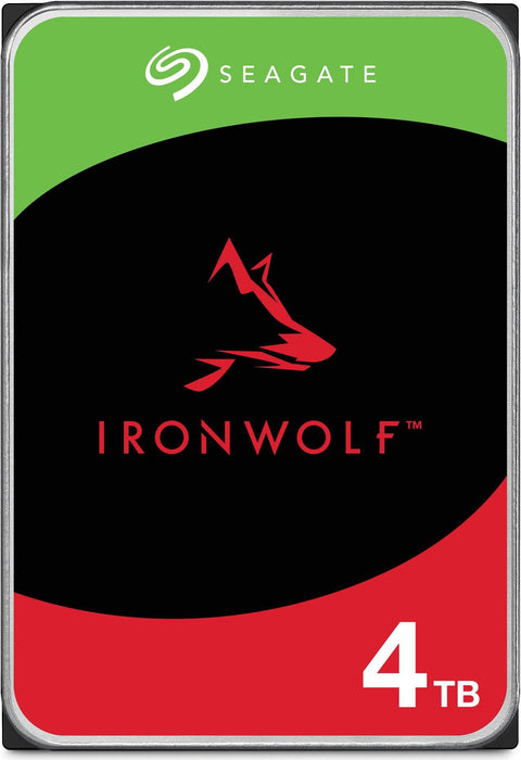 Seagate 4TB IronWolf NAS SATA Hard Drive 6Gb/s 256MB Cache 3.5 - Inch Internal Hard Drive for NAS Servers, Personal Cloud Storage (ST4000VN008), Silver - The HDDs