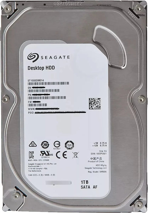 Seagate Barracuda 1TB Desktop 3.5IN 6GB/S SATA 256MB - ST1000DM014 - The HDDs