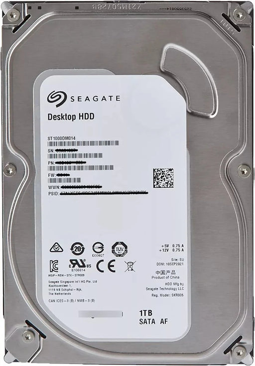 Seagate Barracuda 1TB Desktop 3.5IN 6GB/S SATA 256MB - ST1000DM014 - The HDDs