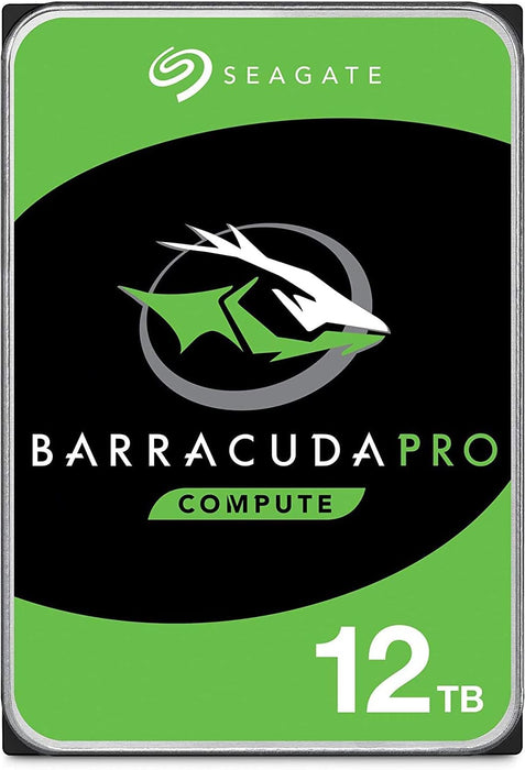Seagate Barracuda Pro 12TB ST12000DM0007 Internal Hard Drive - Hard Drives (8.9 cm (3.5 Inches), 7200 RPM, 256MB Cache, SATA 6Gb/s, Silver) (Refurbished) - The HDDs