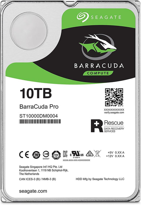 Seagate Barracuda Pro ST10000DM0004 - Hard drive - 10 TB - internal - 3.5" - SATA 6Gb/s - 7200 rpm - buffer: 256 MB - ST10000DM0004 (Components > Internal Hard Drives) +}b - The HDDs