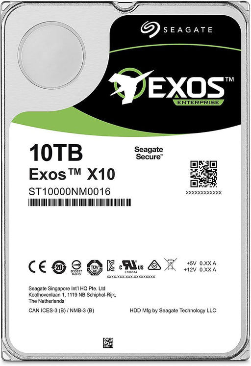 Seagate Enterprise Capacity | ST10000NM0016 | 10TB 7200 RPM SATA 6.0Gb/s 256MB Cache Hyperscale 512e 3.5" Hard Drive - The HDDs