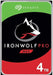 Seagate IronWolf Pro 4TB NAS Internal Hard Drive HDD – 3.5 Inch SATA 6GB/S 7200 RPM 128MB Cache for Raid Network Attached Storage, Data Recovery Rescue Service (ST4000NE0025) - The HDDs