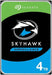 Seagate Skyhawk ST4000VX013 4 TB Hard Drive - 3.5" Internal - SATA (SATA/600) - Network Video Recorder, Video Surveillance System Device Supported - The HDDs