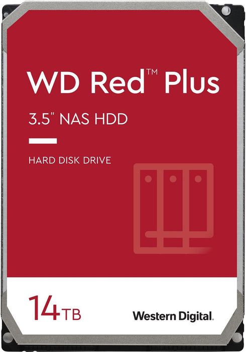 Western Digital 14TB WD Red Plus NAS Internal Hard Drive HDD - 7200 RPM, SATA 6 GB/s, CMR, 512 MB Cache, 3.5" - WD140EFGX - The HDDs