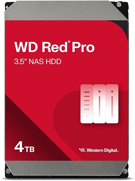 Western Digital 4TB WD Red Pro NAS Internal Hard Drive HDD - 7200 RPM, SATA 6 Gb/s, CMR, 256 MB Cache, 3.5" - WD4003FFBX - The HDDs